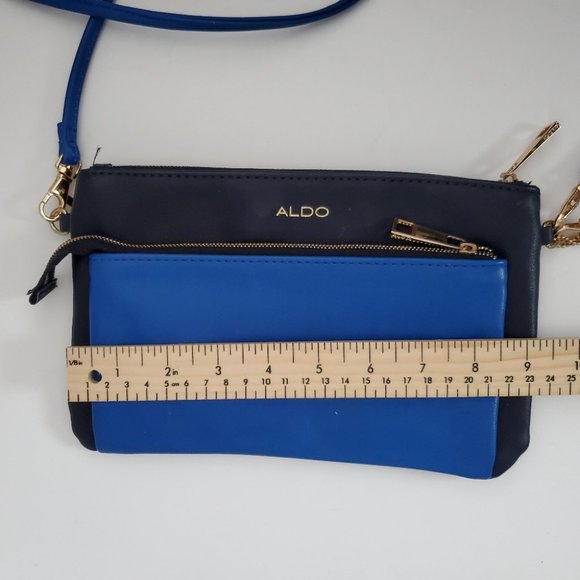 ALDO Blue Wristlet Crossbody Bag Clutch - Picture 9 of 9